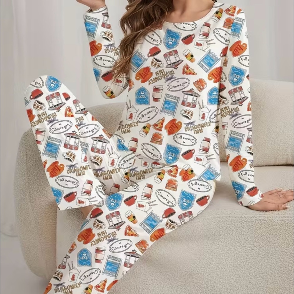 Gilmore Girls pajamas/ sleepwear! Ladies Large Gilmore girls series themed NEW